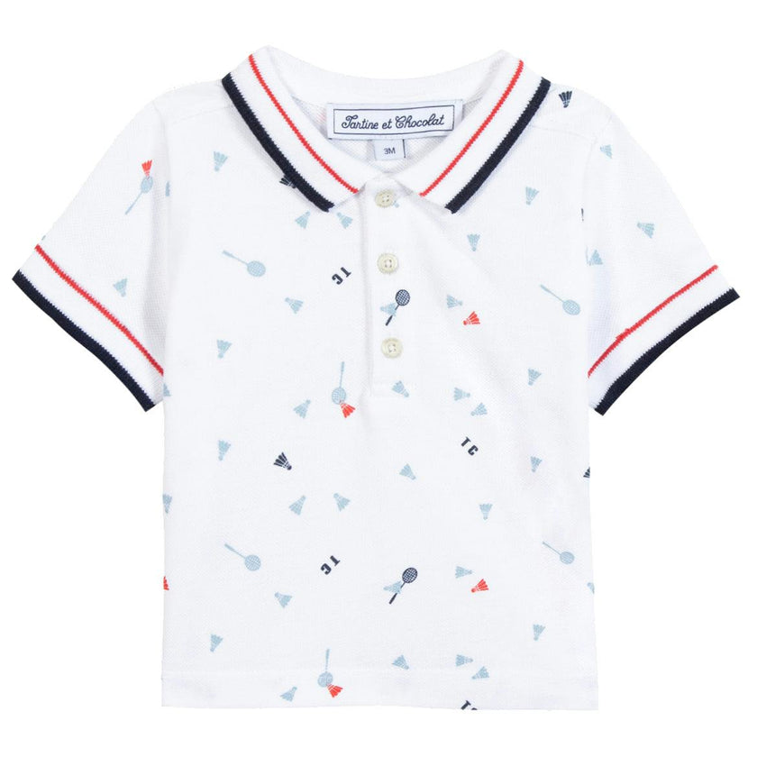 TARTINE ET CHOCOLAT Badminton Baby Polo