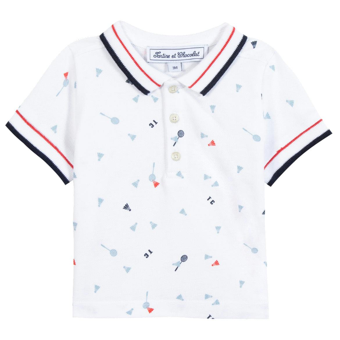 TARTINE ET CHOCOLAT Badminton Baby Polo