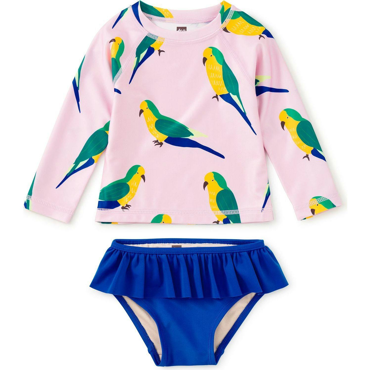 Rash Guard Baby Swim Set, Green