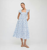 The Ellie Nap Dress - Blue Marigold Block