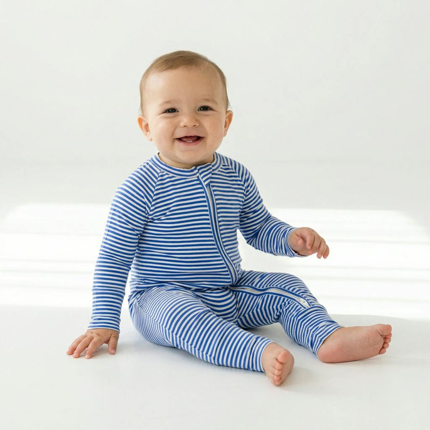 Cobalt Stripe Bamboo Sleeper