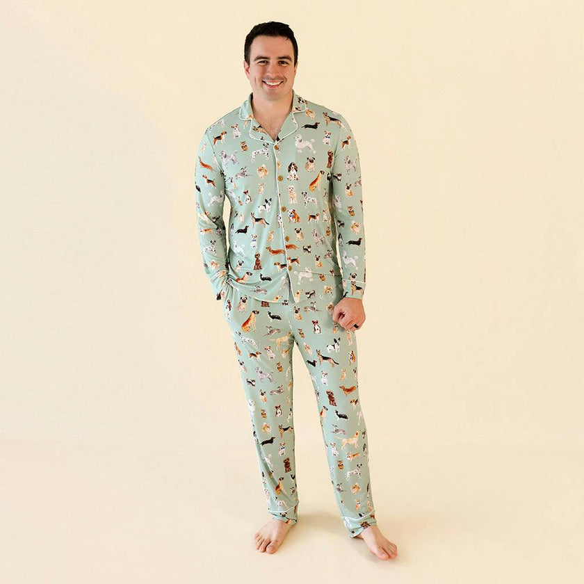 Posh Puppies Men's Luxe Pajama Pant Set