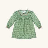 Girls' Holiday Dress in Christmas Village