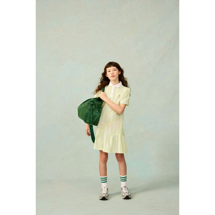 Play Polo Dress in Patch Plaid