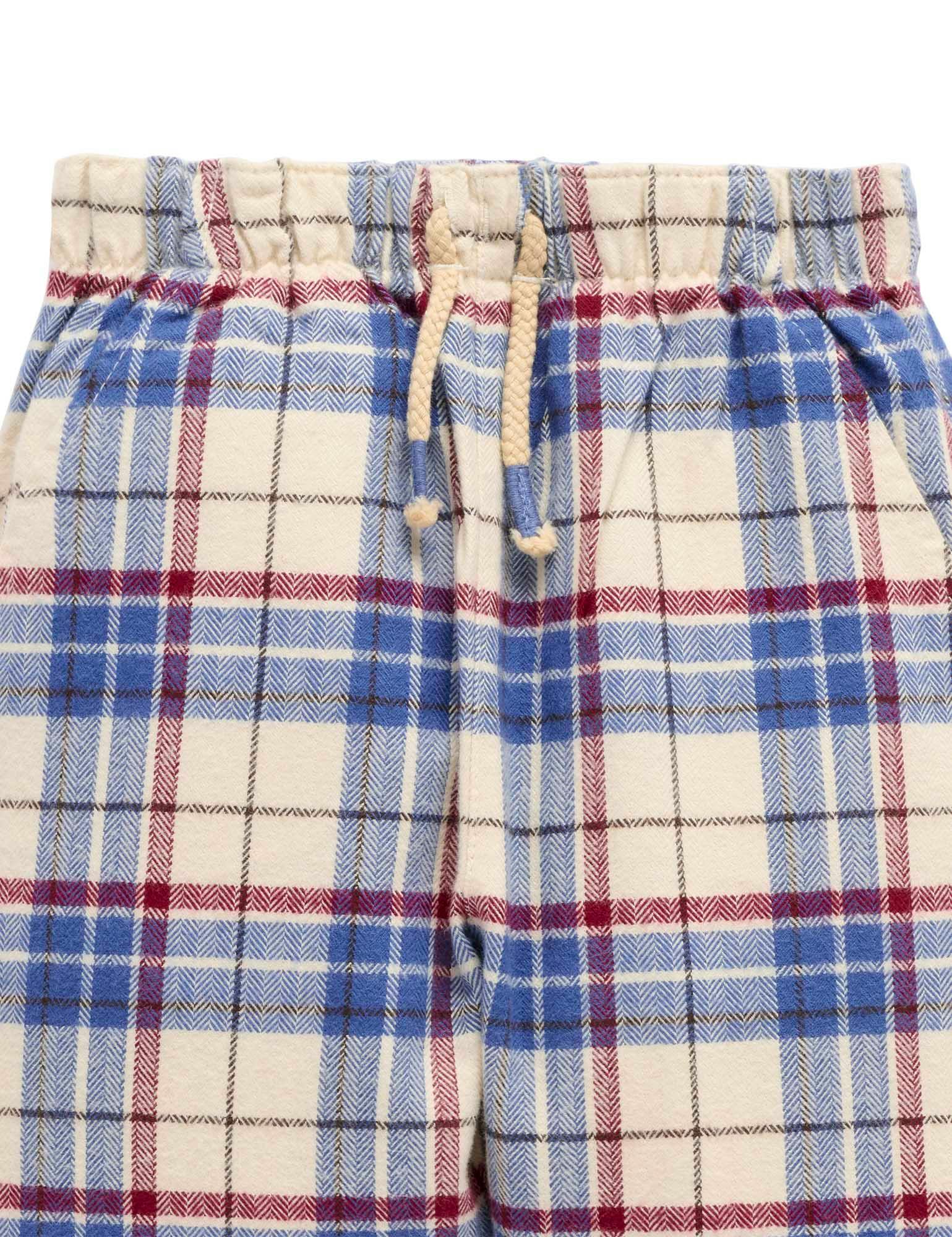 Slouchy Check Pants Woodland Check