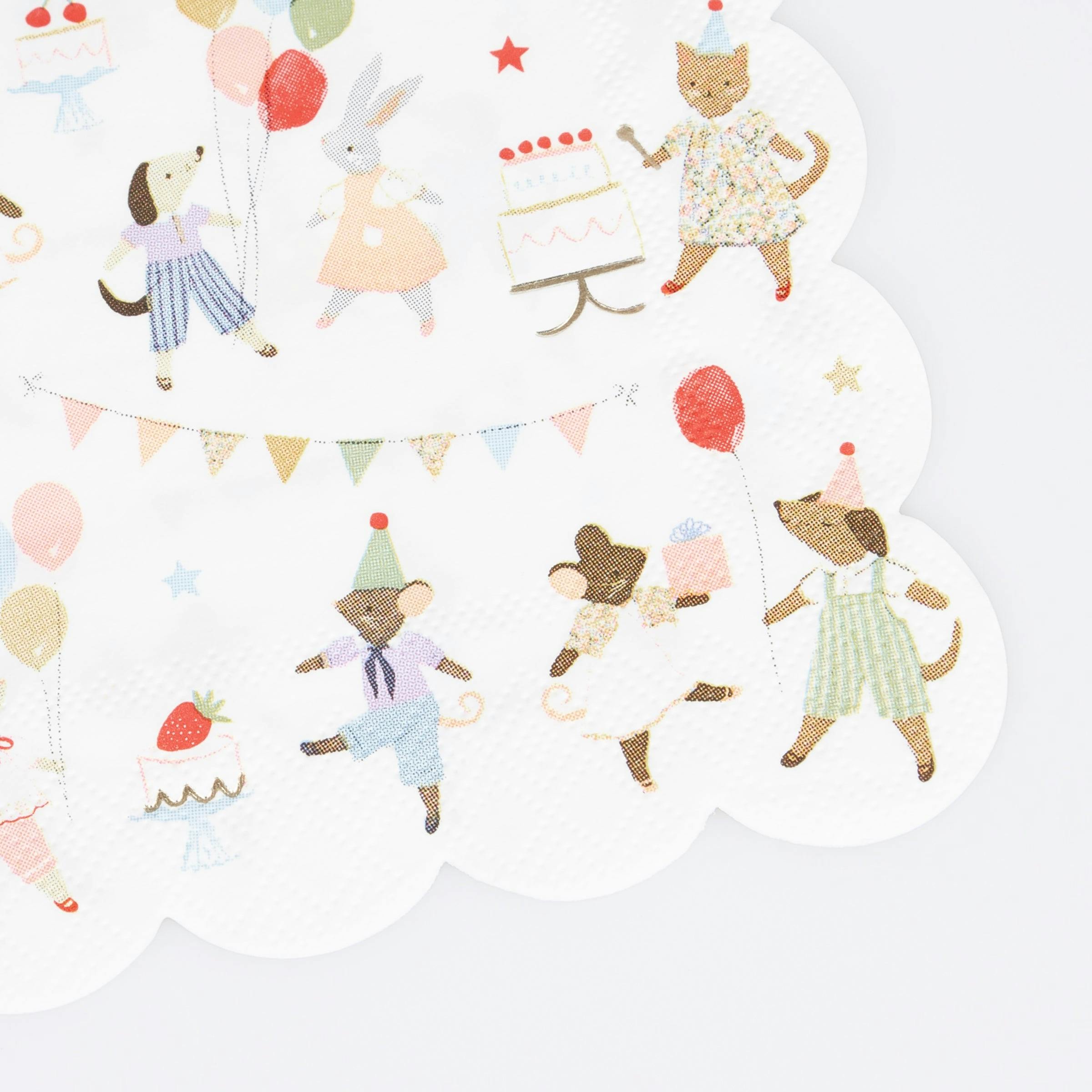 Animal Friends Small Napkins