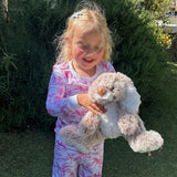 Kids Skydog Toile Pink Long PJ Set