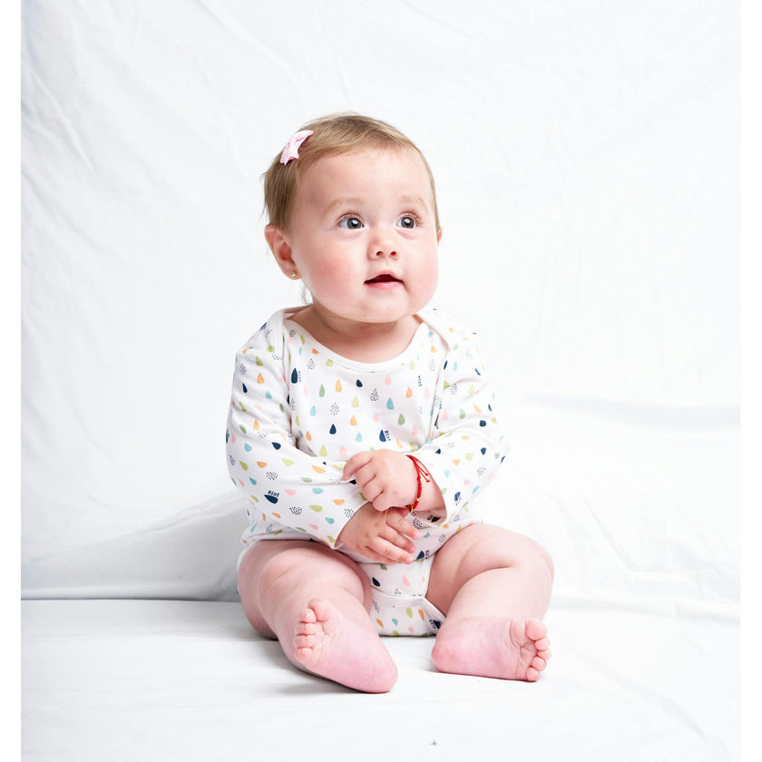 Tiny Drops Long sleeve bodysuit
