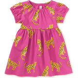 Puff Sleeve Empire Dress, Pink