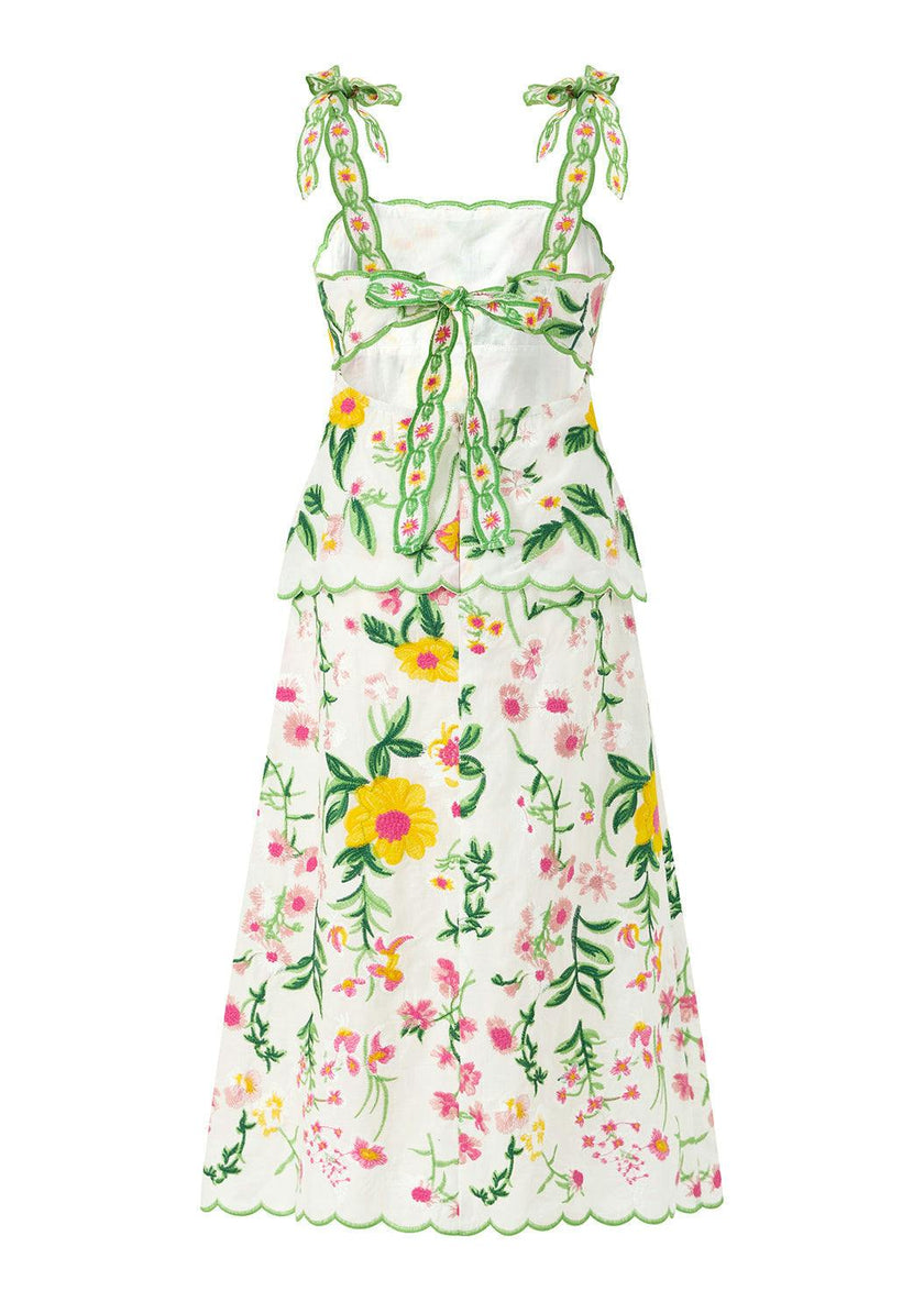 Kaylee Cotton Embroidered Maxi Dress
