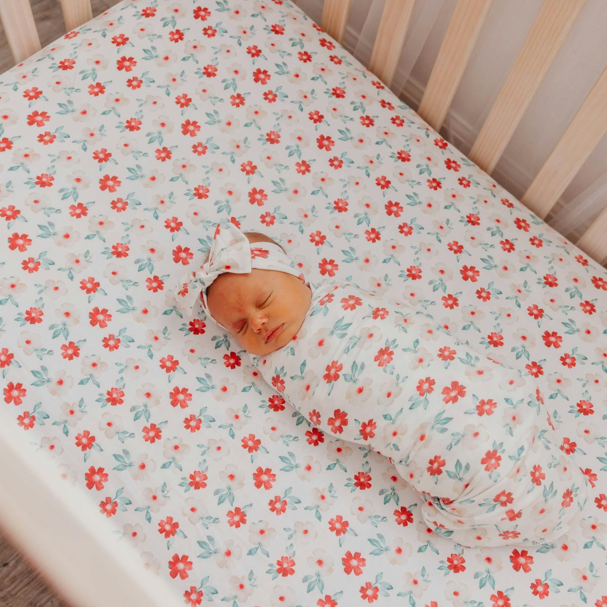 Premium Knit Fitted Crib Sheet - Noel