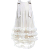 Violeta Sleeveless Ruffle Overlay Dress
