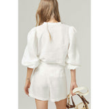 Frida Linen Shorts - Off White