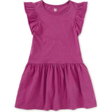Pom-Pom Flutter Dress, Purple