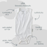 SAM 5-Pack Sleeveless Bodysuits