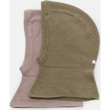 Chunky Ribbed Cotton Knit Elastic Fit Balaclava