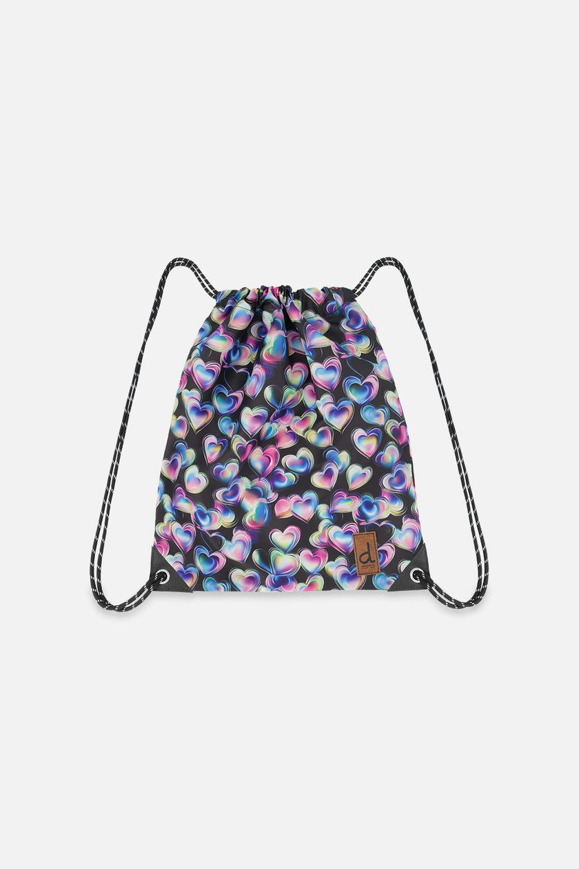 Little Girl Hearts Practical Charming Lightweight Drawstring Bag