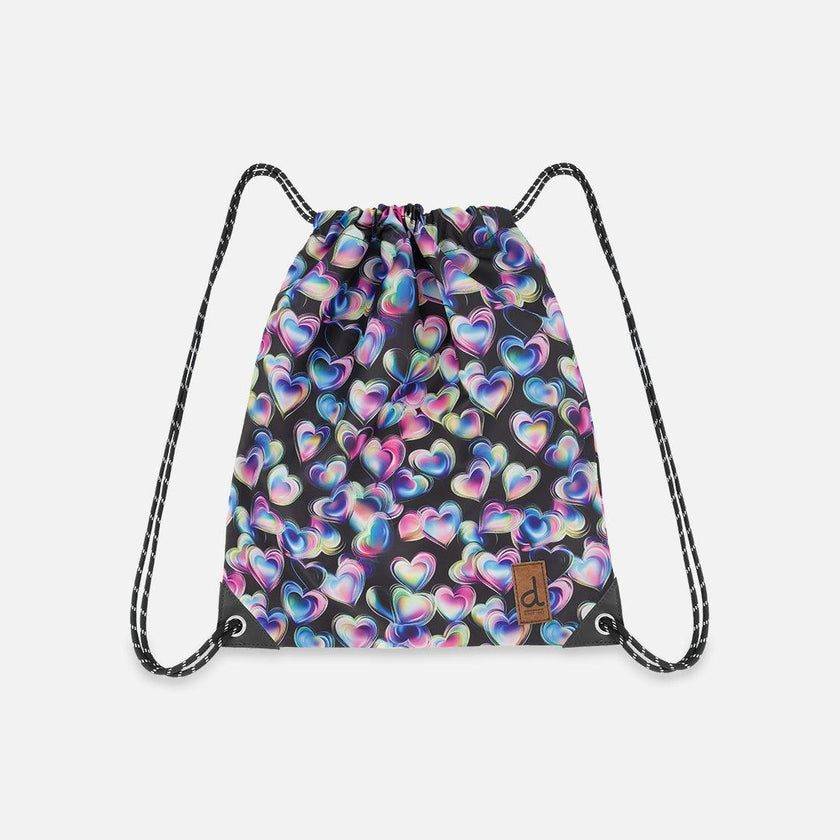 Little Girl Hearts Practical Charming Lightweight Drawstring Bag