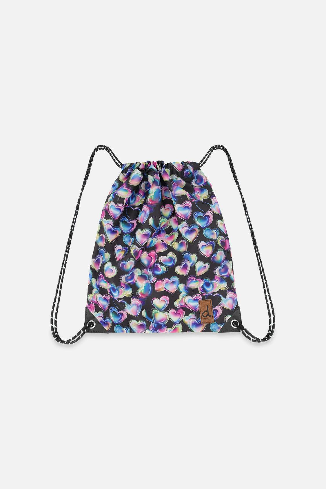 Little Girl Hearts Practical Charming Lightweight Drawstring Bag