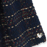 TARTINE ET CHOCOLAT SHORT SLEEVED CHECKED DRESS - MARINE