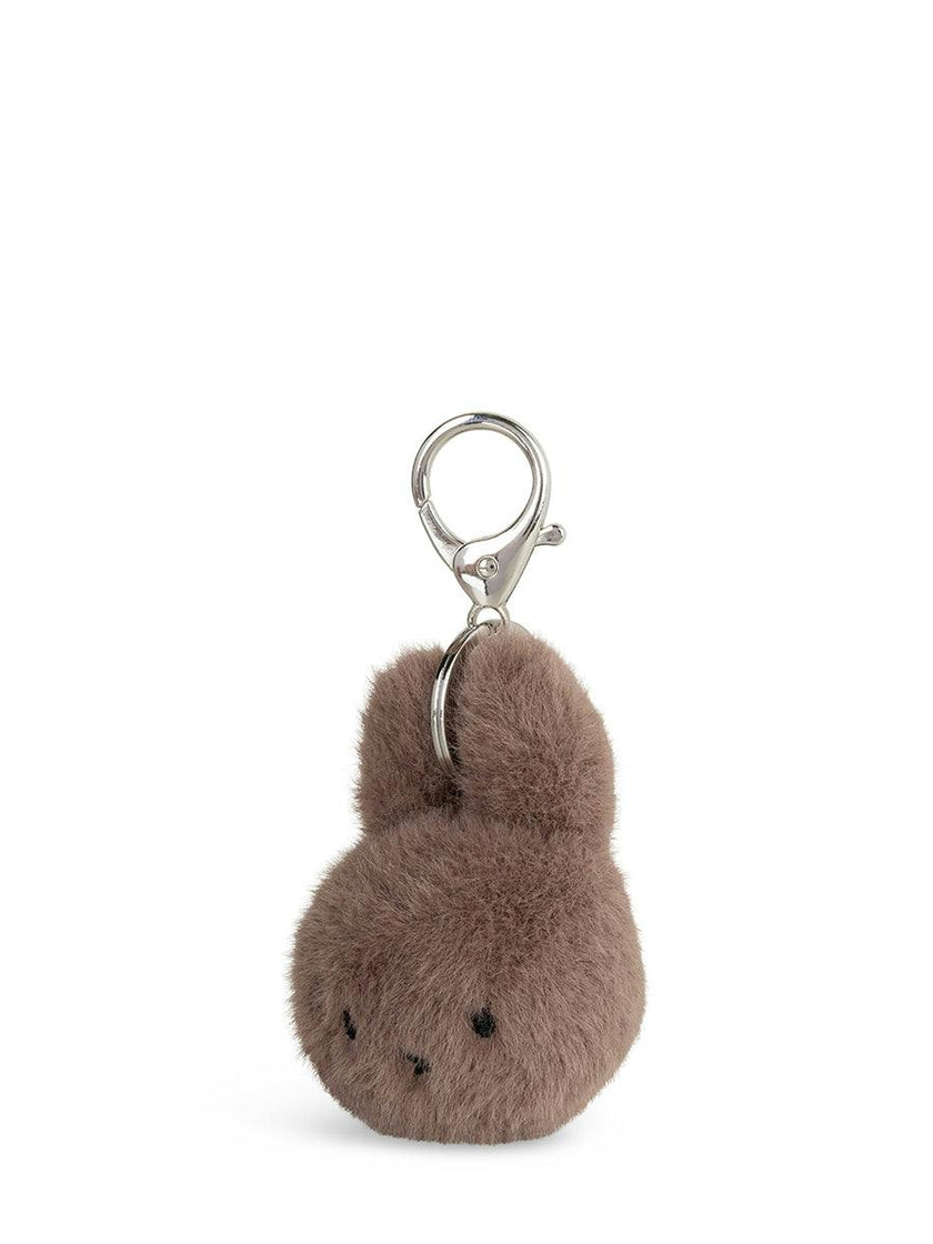 Miffy ECO Fuzzy Keychain Taupe - 3"