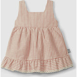 Pinstripe Open Back Dress