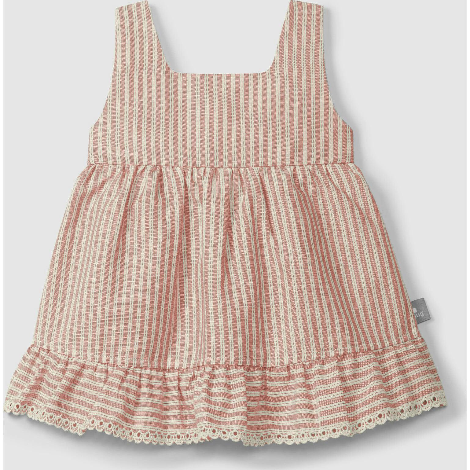 Pinstripe Open Back Dress