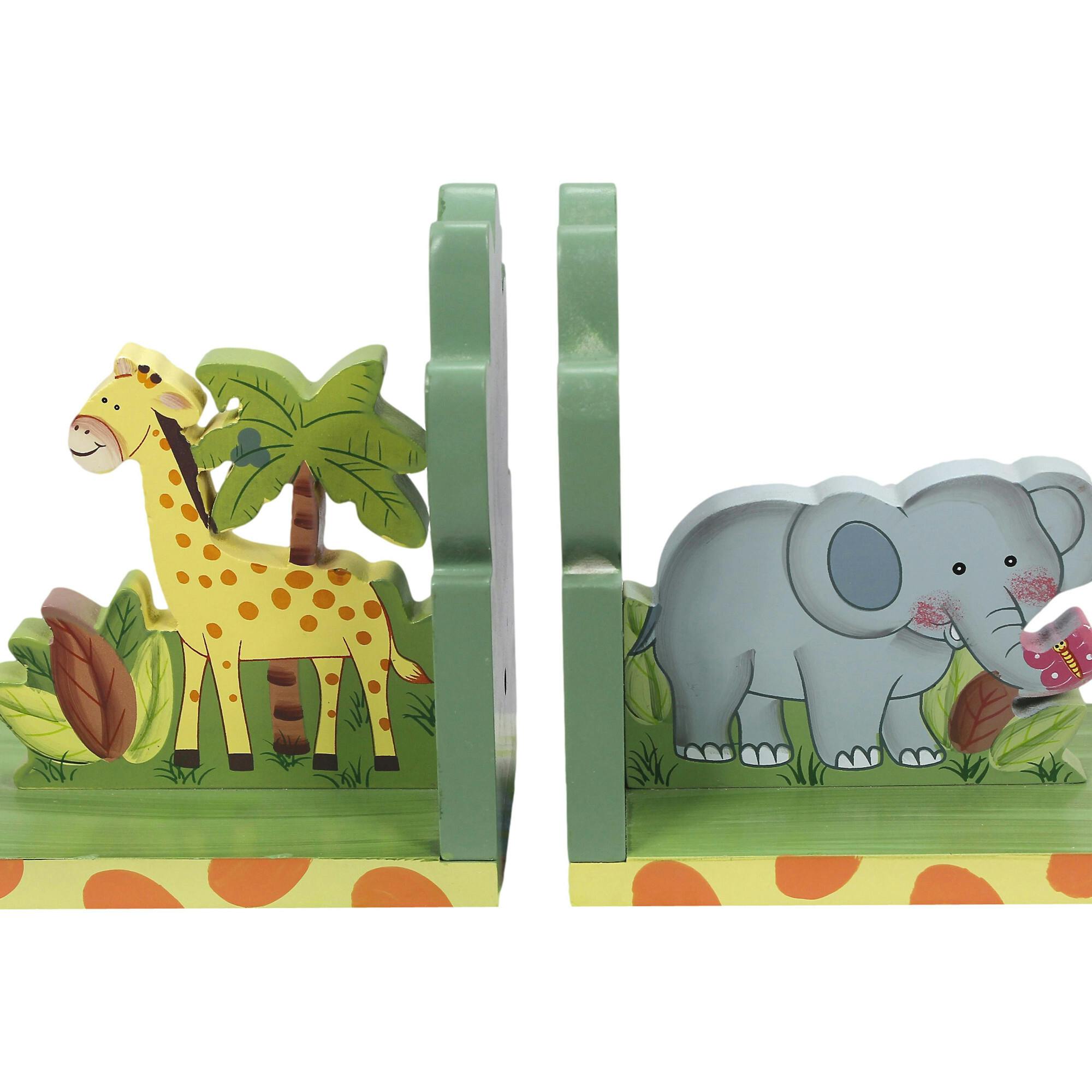 Sunny Safari Set Of Bookends