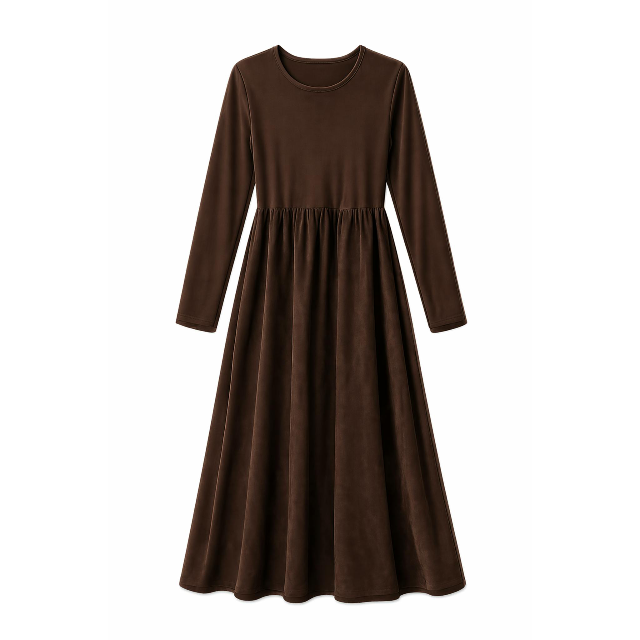 Suede Midi Dress