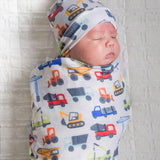 Knit Swaddle Blanket - Diesel
