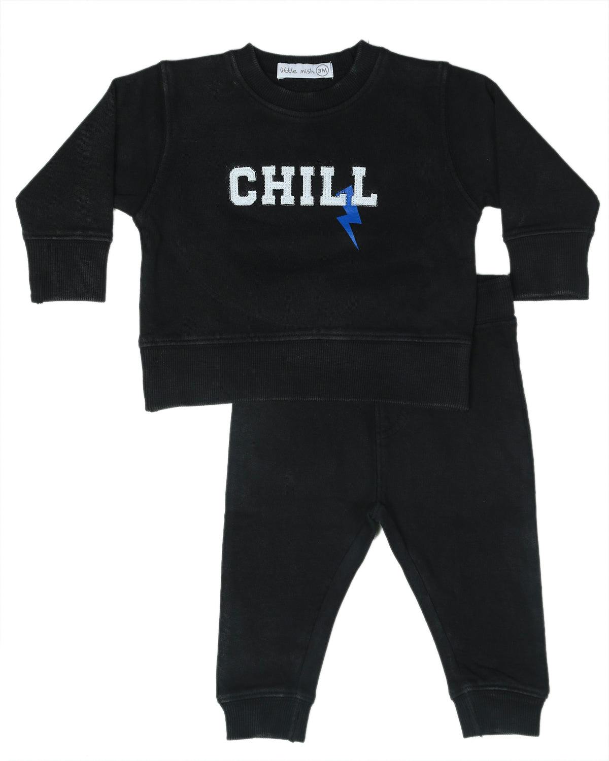 Baby Enzyme Set - Lightning Bolt Chill - Black