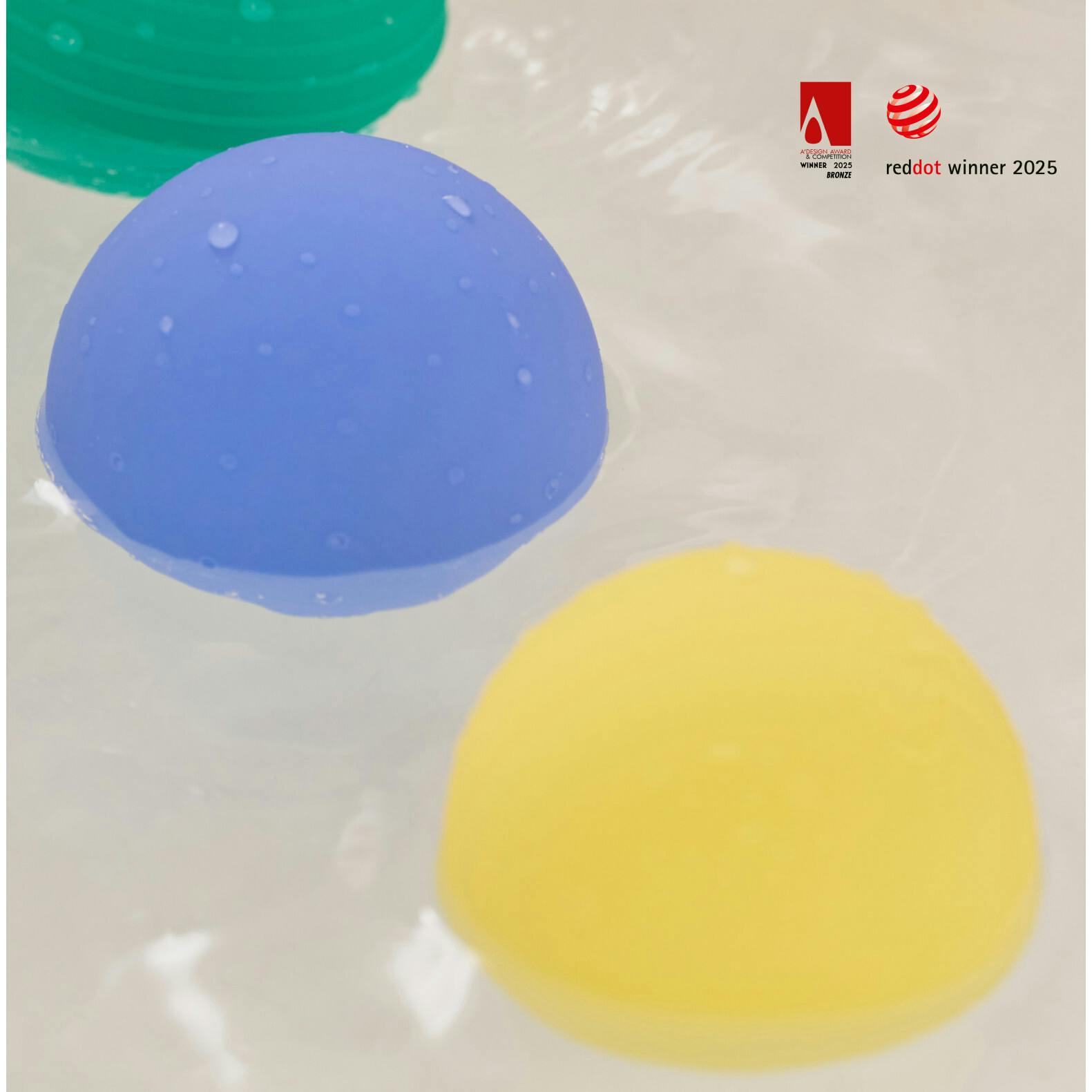 All-in-One Baby Ball Set of 2 for Sensory Bath & Play