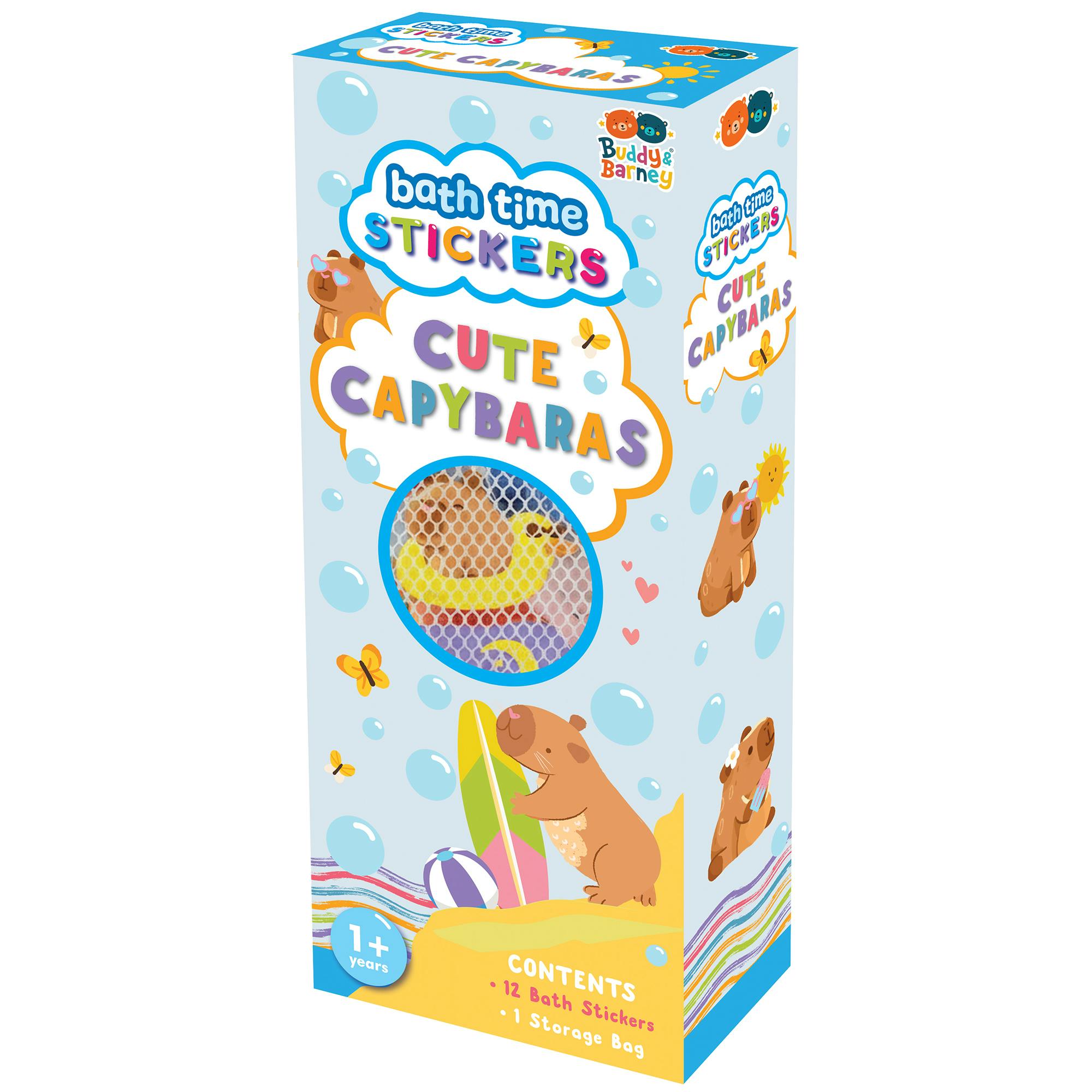 Bath Time: Stickers - Cute Capybara