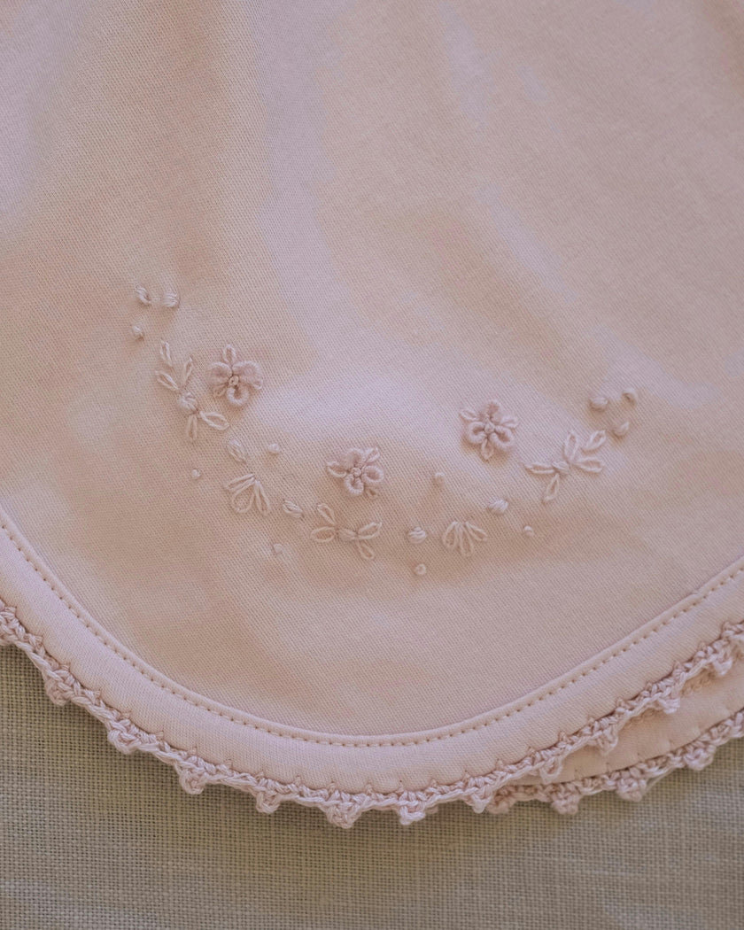 Receiving Blanket w/ Crochet Trim