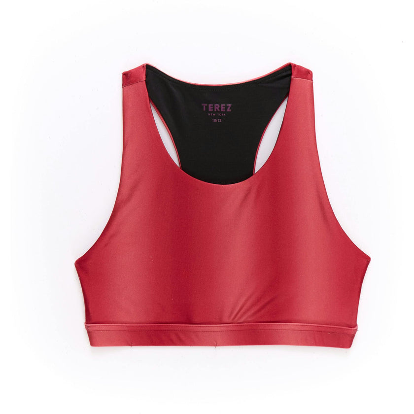 Girls Sports Bra in Red Ombre