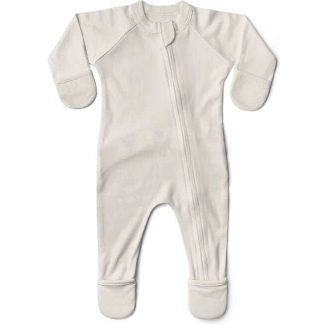 GROW WITH YOU FOOTIE | CLOUD — Bamboo Organic Cotton Blend, 0–6M