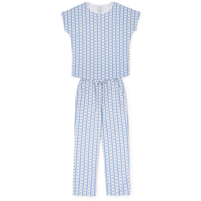 Marcia Women's Pima Cotton Pajama Pant Set - Harvest Ribbon Floral