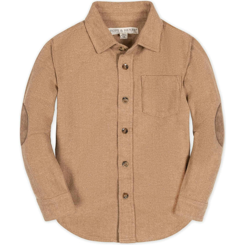 Organic Long Sleeve Flannel Button Down Shirt
