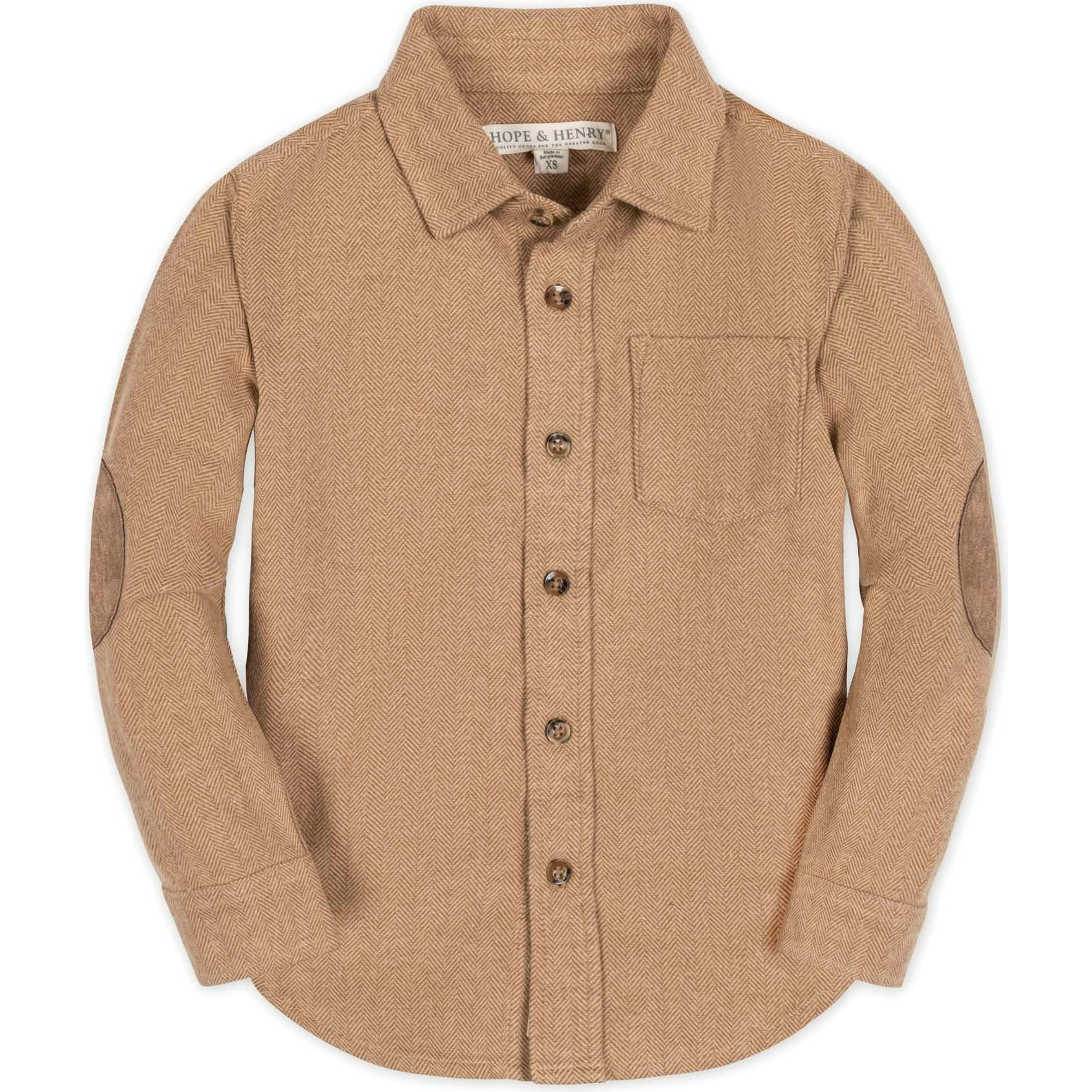 Organic Long Sleeve Flannel Button Down Shirt
