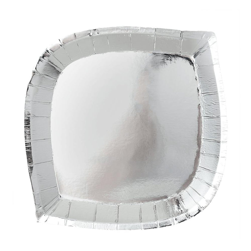 Posh Silver Fox Plates - 2 Size Options