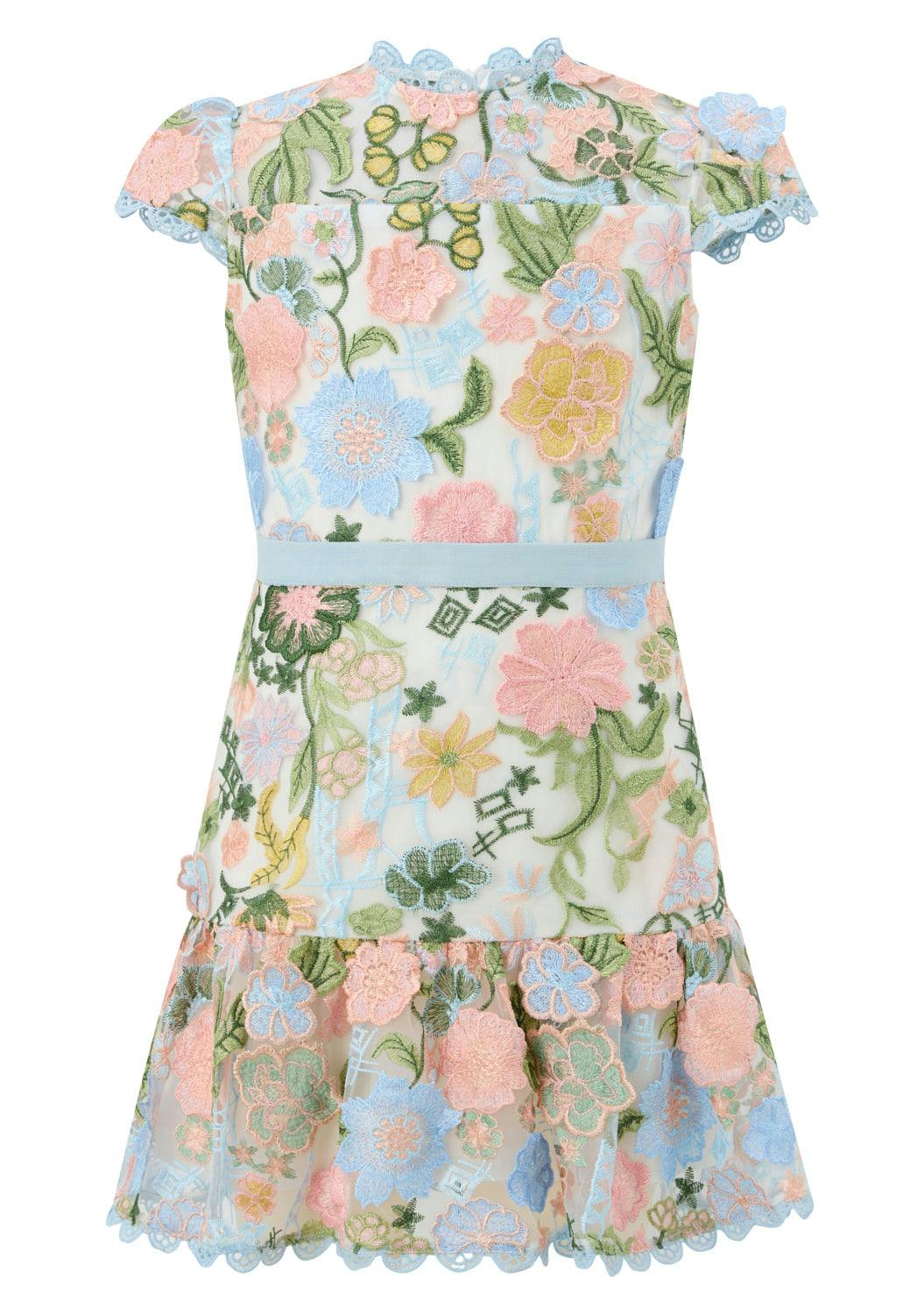 Rosalie Embroidery Mini Dress