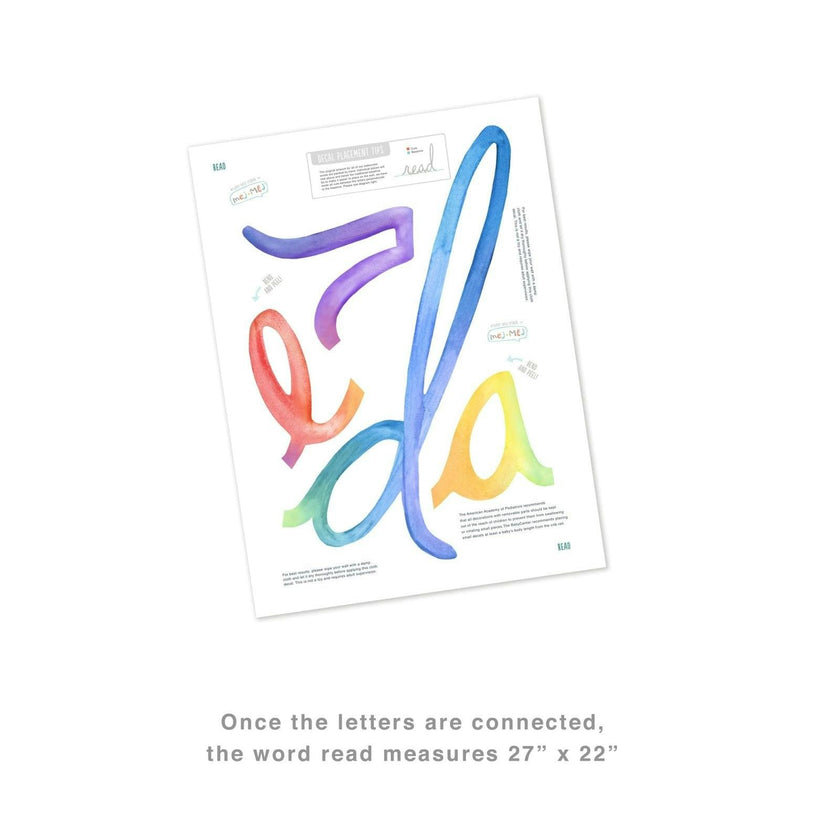 Watercolor Words • Read • Peel-and-Stick Wall Decals