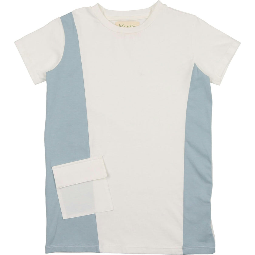 Colorblock Pocket Short Sleeves Tee