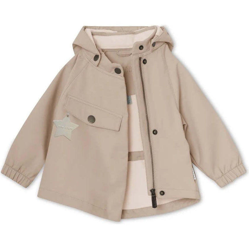 MINI A TURE MATWAI Spring Softshell Jacket. GRS - Sesame