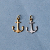 Two-Toned Anchor Cord Necklace