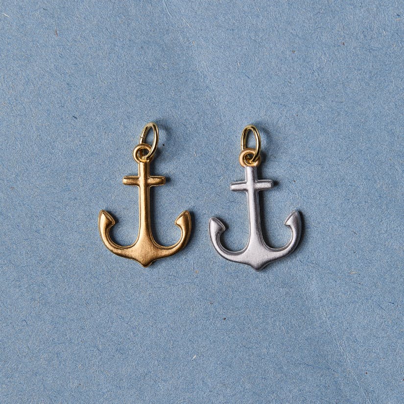 Two-Toned Anchor Cord Necklace