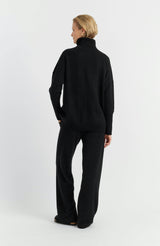 Pure Cashmere Roll Neck Sweater