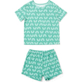 Rainbow Print 2-Piece Short Sleeve Tee & Short Playset