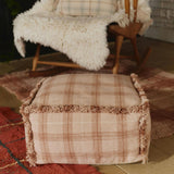 Handloom Pouf Rose