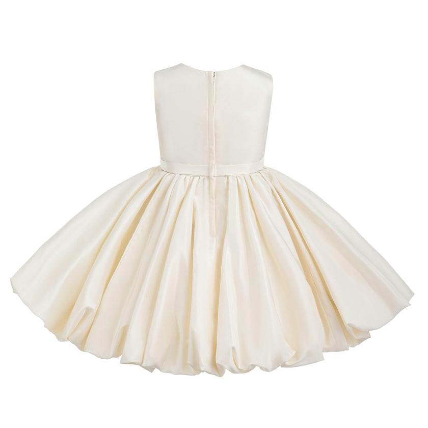 Ivory Kalina Tulle Pleated Dress